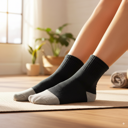 Bamboo Charcoal Anti-Odor Series Towel Socks - X Badger Store