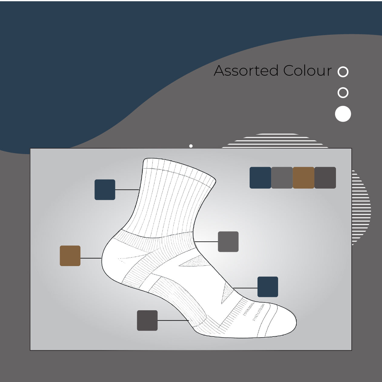 AirFlow Comfort ArchFit Ankle Socks - X Badger Store