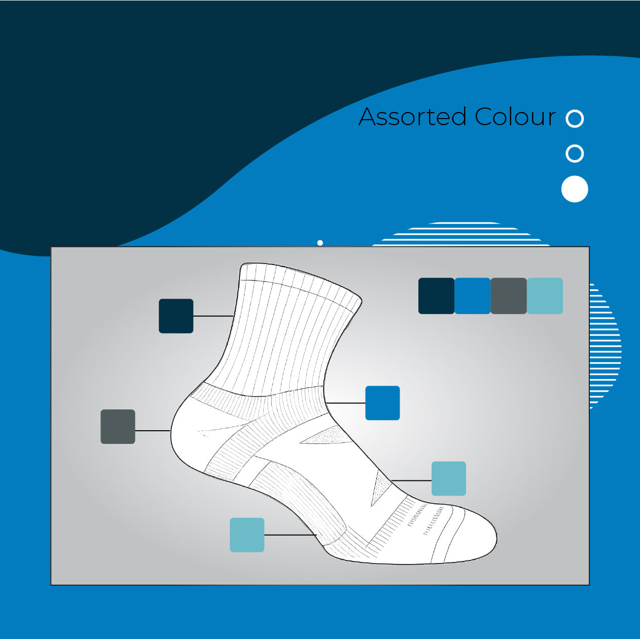 AirFlow Comfort ArchFit Ankle Socks - X Badger Store