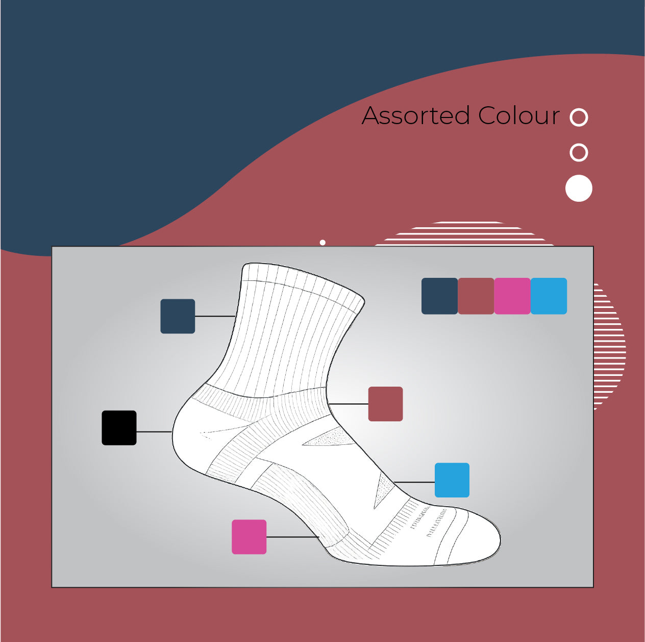 AirFlow Comfort ArchFit Ankle Socks - X Badger Store