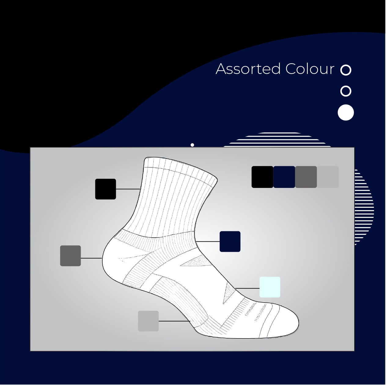 AirFlow Comfort ArchFit Ankle Socks - X Badger Store