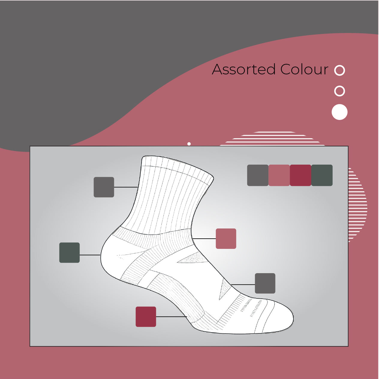 AirFlow Comfort ArchFit Ankle Socks - X Badger Store