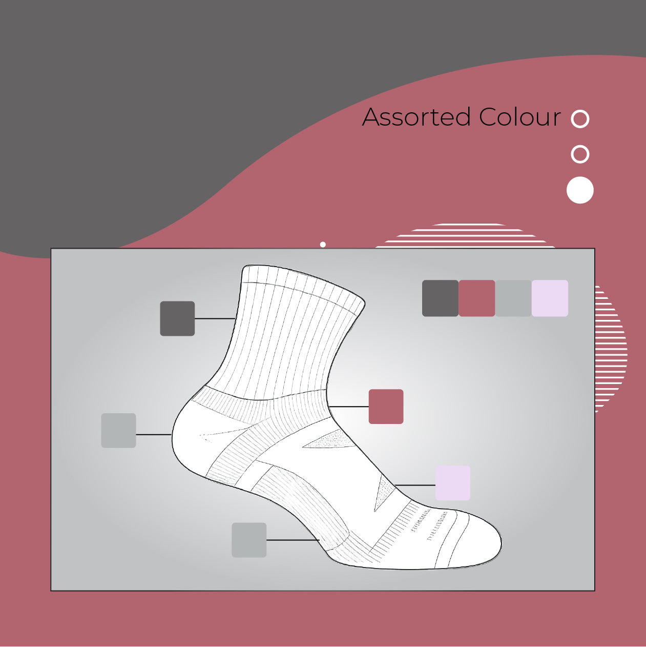 AirFlow Comfort ArchFit Ankle Socks - X Badger Store