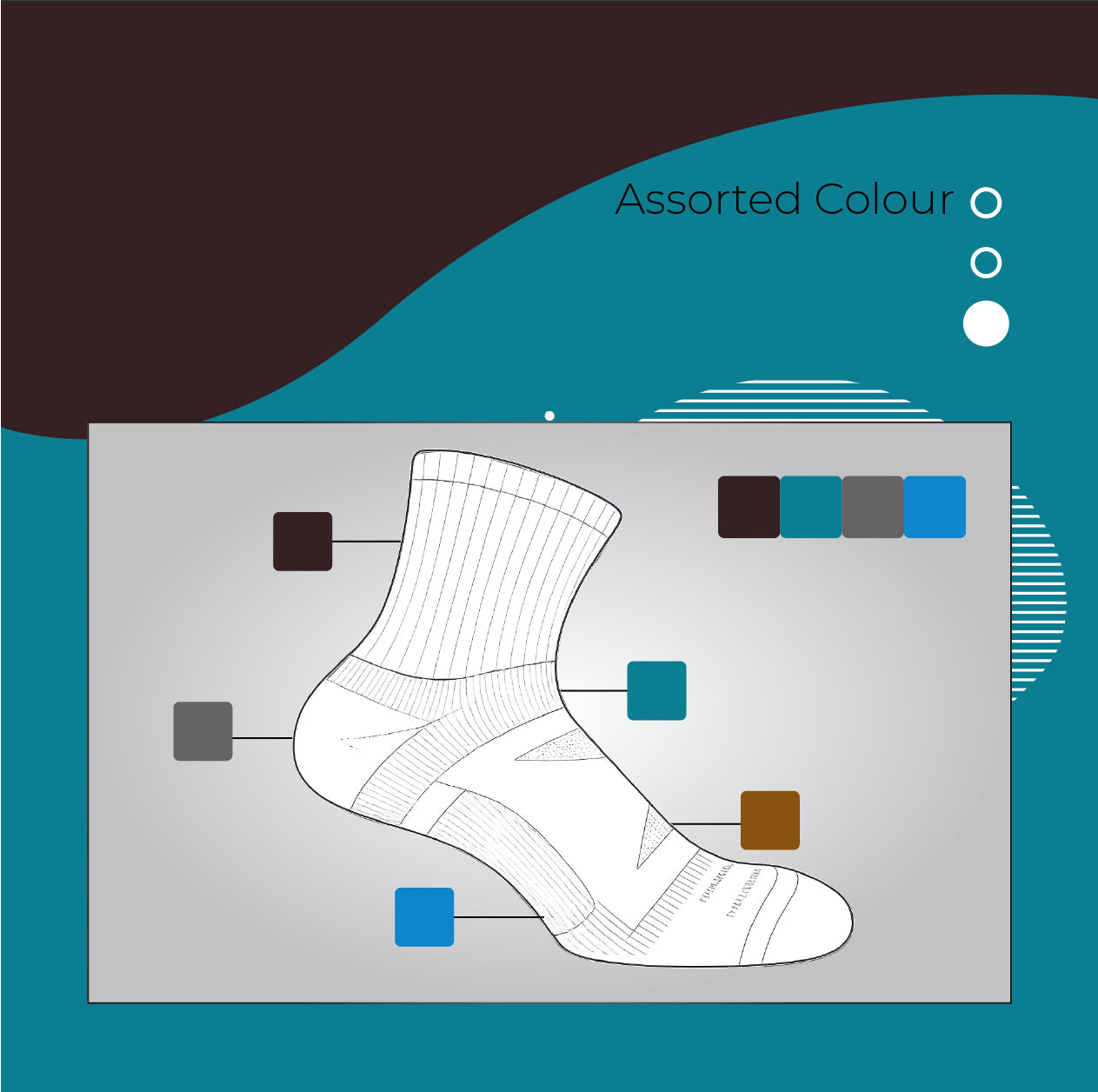 AirFlow Comfort ArchFit Ankle Socks - X Badger Store