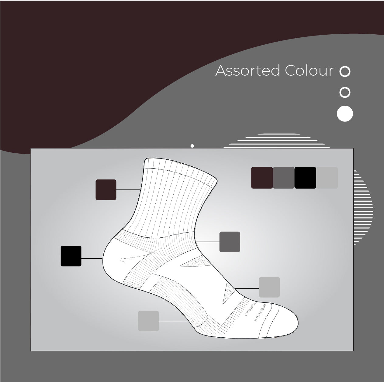 AirFlow Comfort ArchFit Ankle Socks - X Badger Store