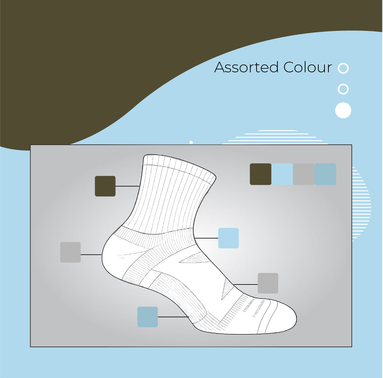 AirFlow Comfort ArchFit Ankle Socks - X Badger Store