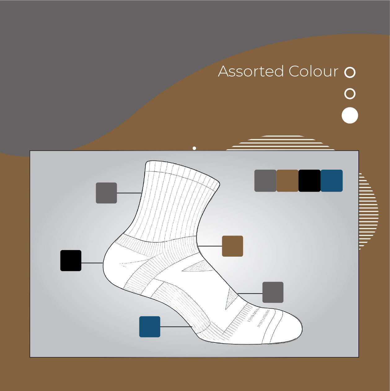 AirFlow Comfort ArchFit Ankle Socks - X Badger Store