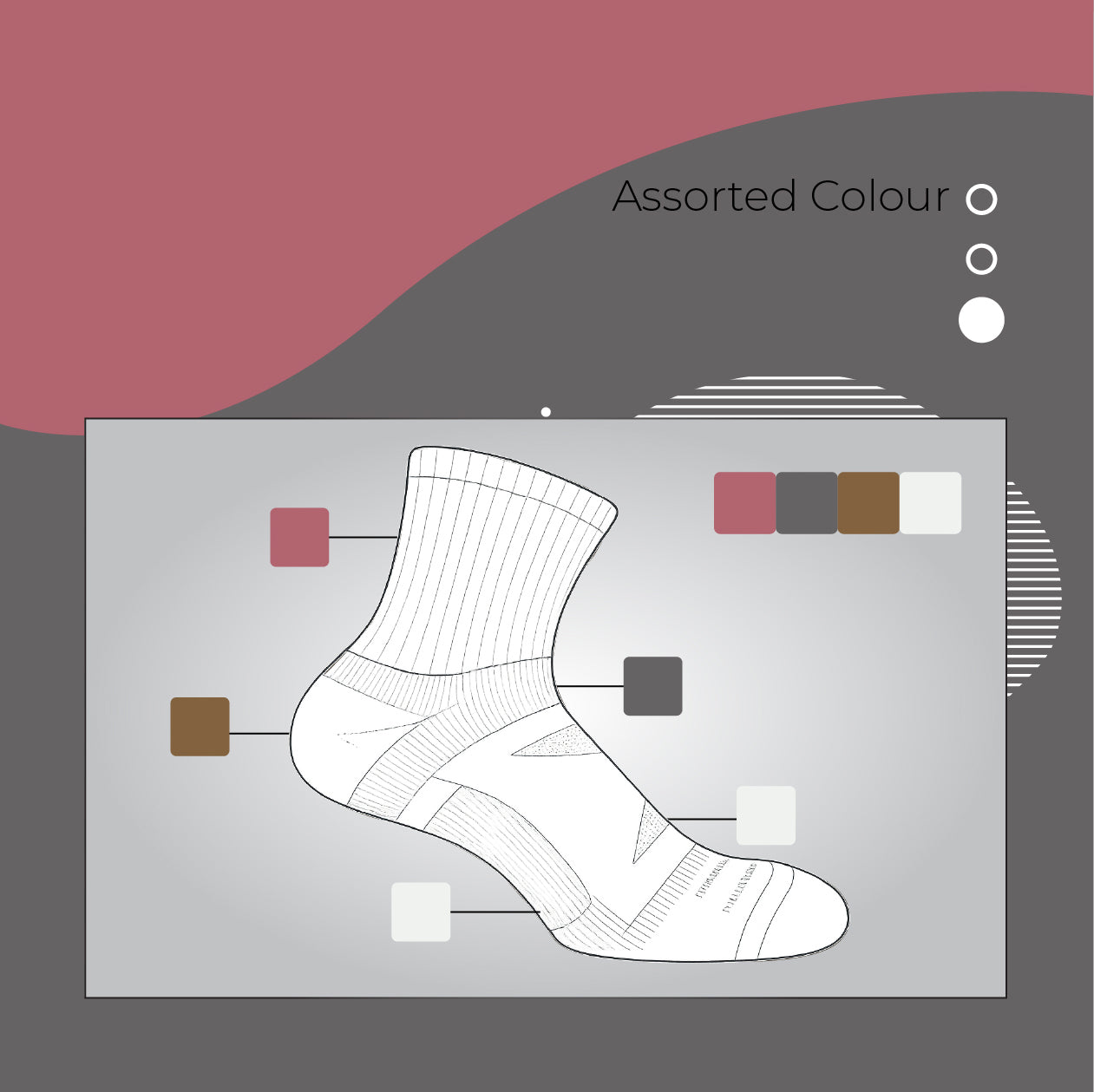 AirFlow Comfort ArchFit Ankle Socks - X Badger Store